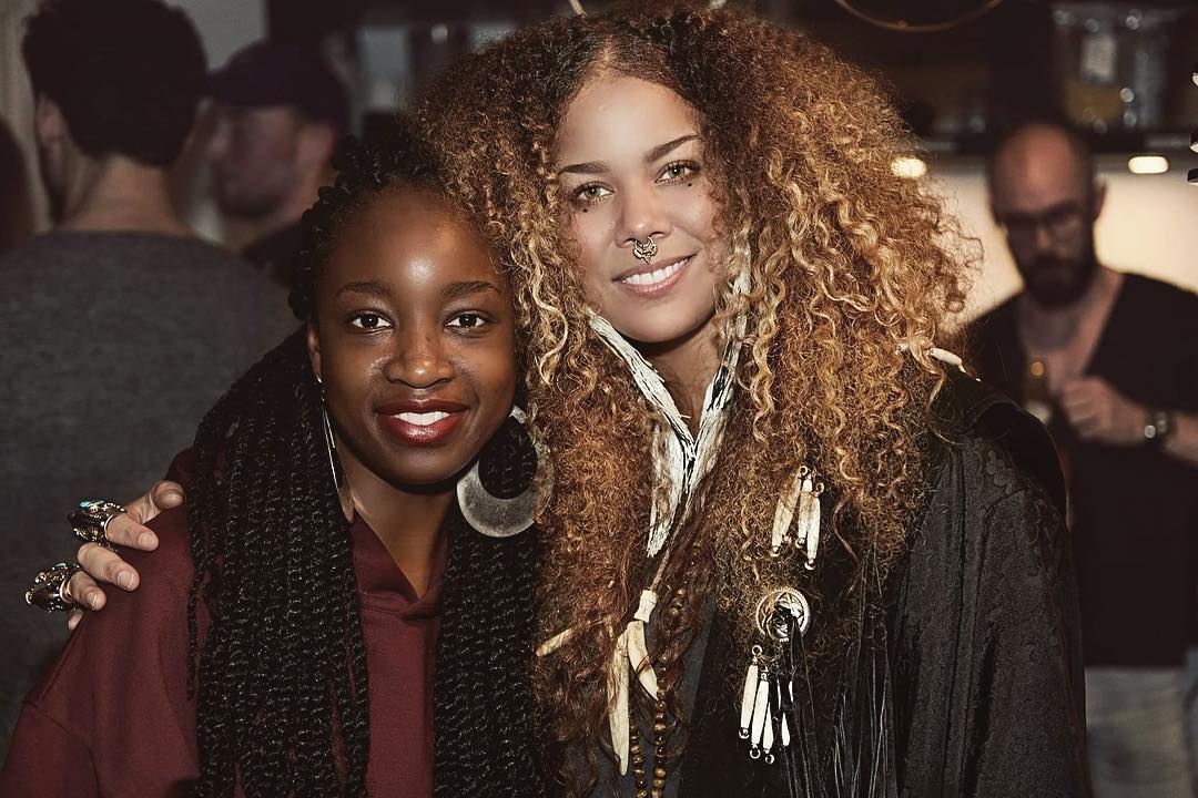 Customer wearing Sumo Vintage